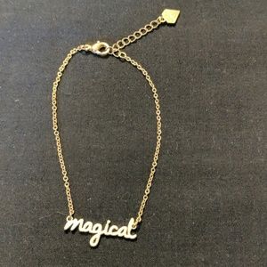 Gold finish bracelet